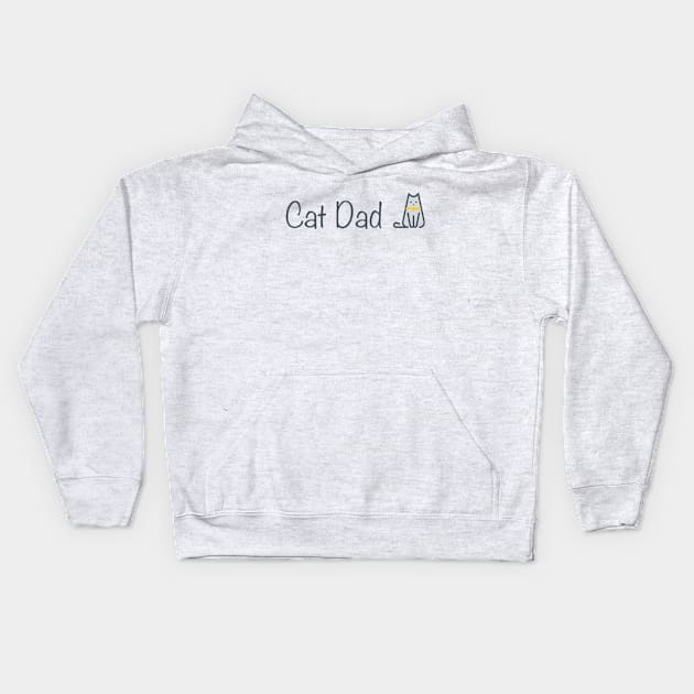 Cat Dad Kids Hoodie by Statement-Designs